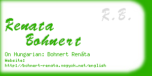 renata bohnert business card